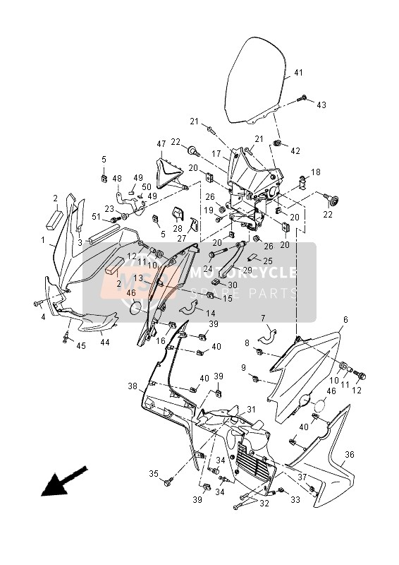 1SDF177N0000, Amortisseur 4, Positi, Yamaha, 2